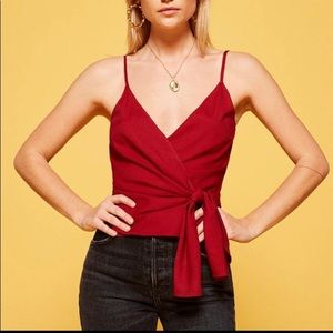 Reformation Wrap Top